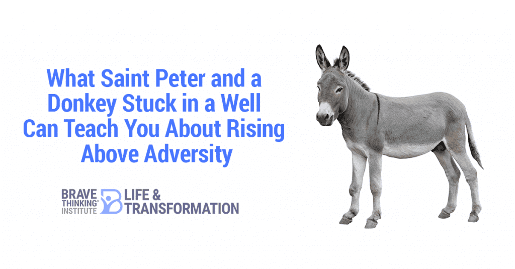 What Saint Peter and a donkey stuck in a well can teach you about rising above adversity