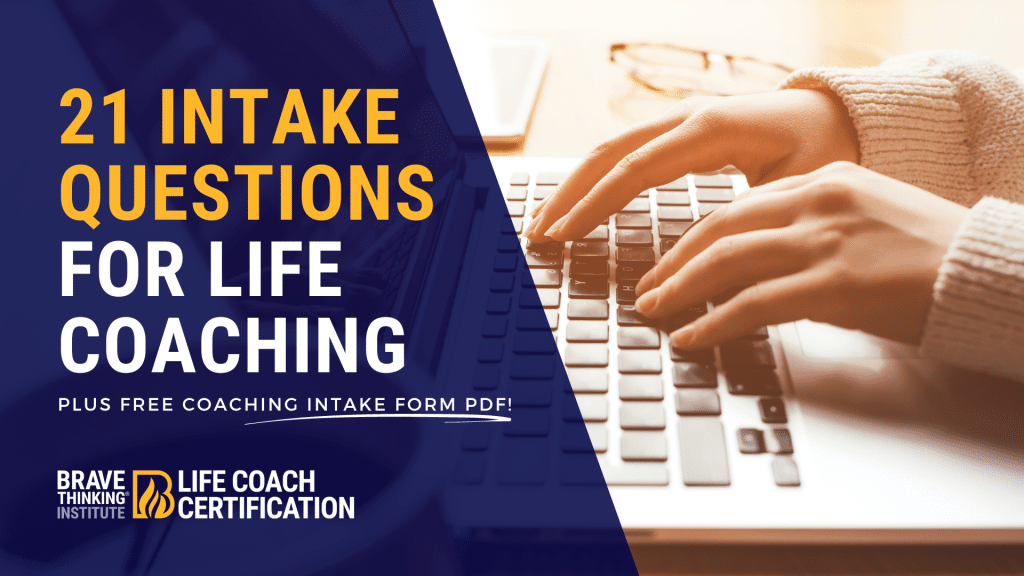 21 intake questions for life coaching